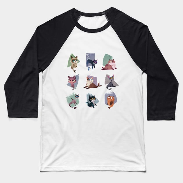 Mercats Baseball T-Shirt by vinceruz